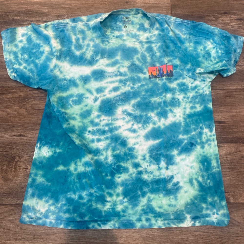 Artist Union Aqua Death Valley Tie-Dye Tee